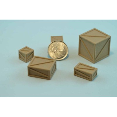 Caisse de Transport Miniature avec renfort en diagonale - 1/48 (échelle "O")